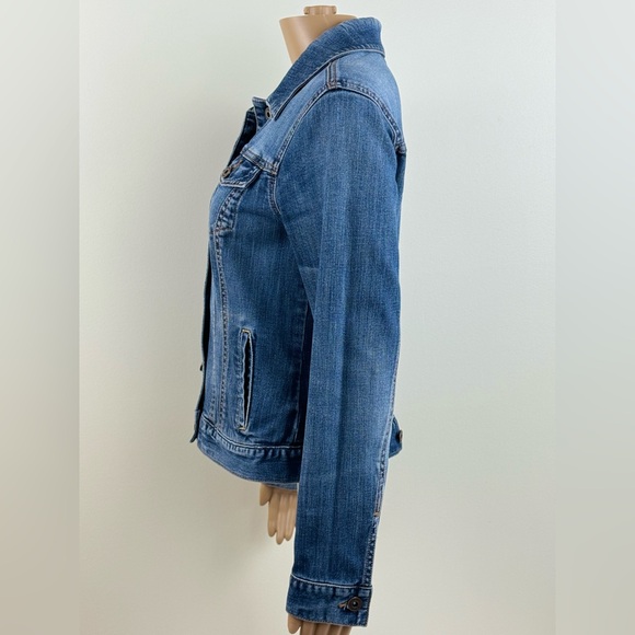 Women's Tommy Hilfiger Denim Button-up Jacket, Blue Size Small - Picture 6 of 13